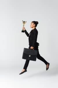Side View of African Business Woman