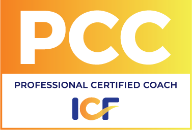Badge kredensial ICF Professional Certified Coach (PCC).